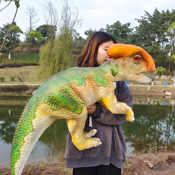 Realistic Baby Dinosaur Hand Puppet for Perfomance, Dragon Hand Puppet for Dino Park