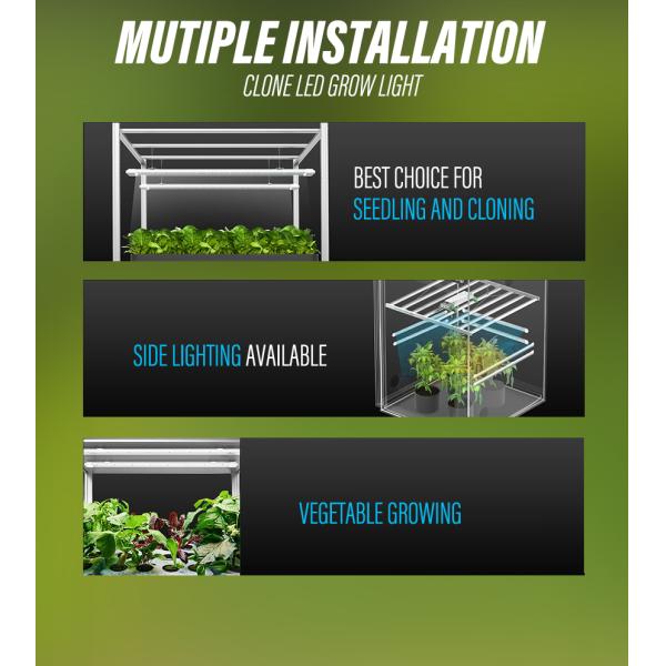 T8 Led Grow Light Tube Clone Light 14w 0.6m Length Waterprooof Daisy Chain microgreen Vegetable Flower Seedling