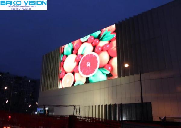 Outdoor Transparent Curtain Glass Wall LED Screen P15.625 For Building Surface Video