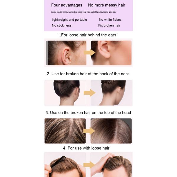 Custom Logo Styling Hair Wax Stick Edge Control Beauty Care Long Lasting
