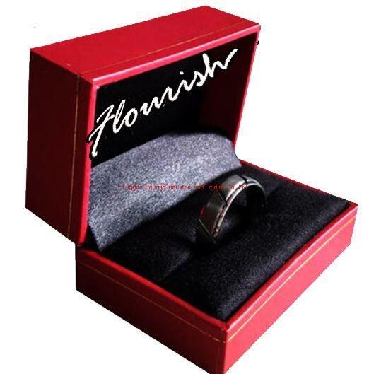Emballage de bijoux portable à charnière en forme de coquille en carton cadeau en papier avec insert de velours selon les exigences du client