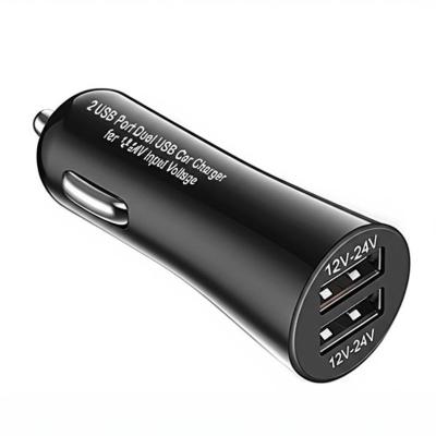 Dual USB Car Charger 2.4A 3.0A for 12V-24V Vehicles