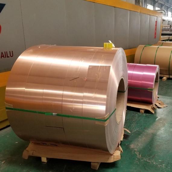 3003 H24 Pvdf bobine / feuille en aluminium revêtue de couleur