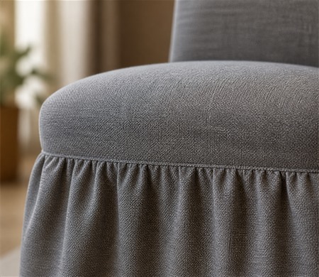 Fully Upholstered Skirted Dining Chair TR-H001