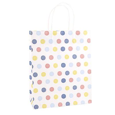 Fashion jewelry packaging paper bag own logo printing twist rope handle