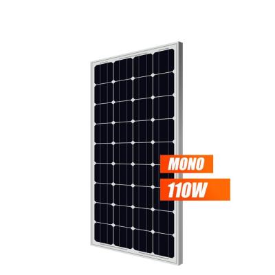 RoHs painéis solares do mono silicone de 110 watts, Multiscene mono Crystal Panel