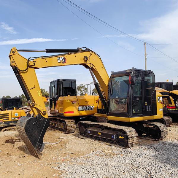 Used Caterpillar 307E2 Excavator 7ton Weight 42kw Rated Power Construction Machinery