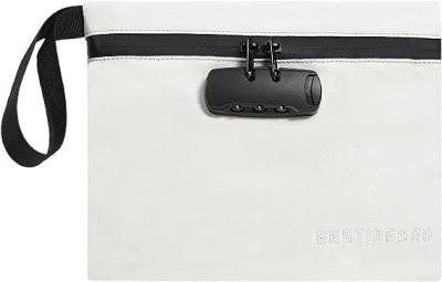 Money Bag with Lock KaAutoler Fireproof and Waterproof Cash Bag with Zipper Closure Fireproof Safe Box Money Pouch Locki