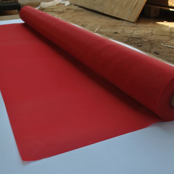 Professional 53T 165 Mesh Red Color 165cm Width Polyester Filter Printing Mesh Cloth