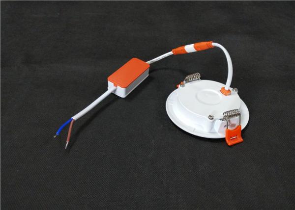 White Finish Round Panel 8000K 6W Recessed LED Ceiling Light
