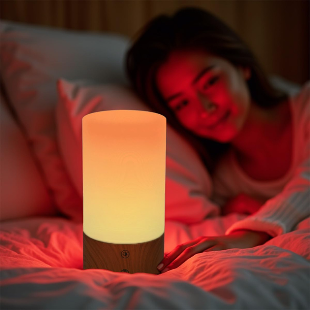 15W Sleep Aid Lamp with 670nm Red Light Adjustable Brightness and 4 Lighting Modes
