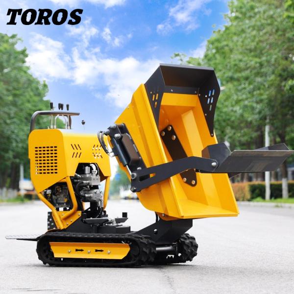 Сертификат EURO 5 Mini 500kg Tracked Dumper для перевозки на короткие расстояния