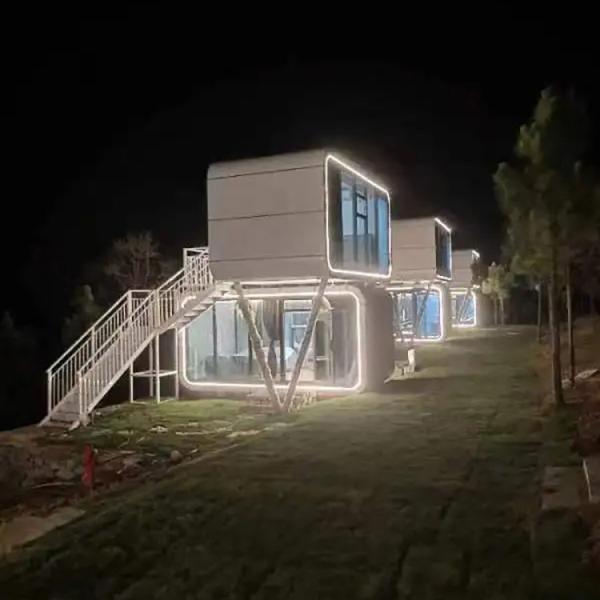 Apple Cabin House Taille et disposition personnalisables Parfait pour différents besoins et exigences Options de conception flexibles