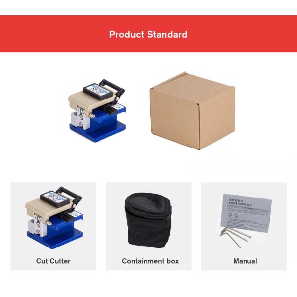 FC 6S Fiber Optic Cleaver Tool Cold Welded Tungsten Steel For FTTH