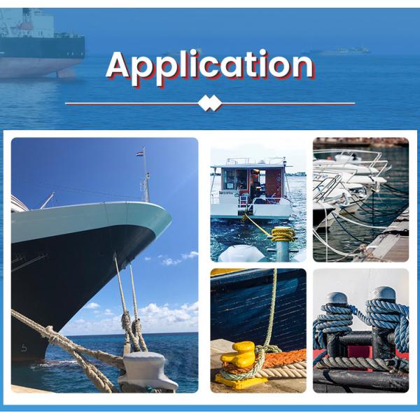 8 Strand Polypropylene Polyester Marine Mooring Rope for Towing Ships