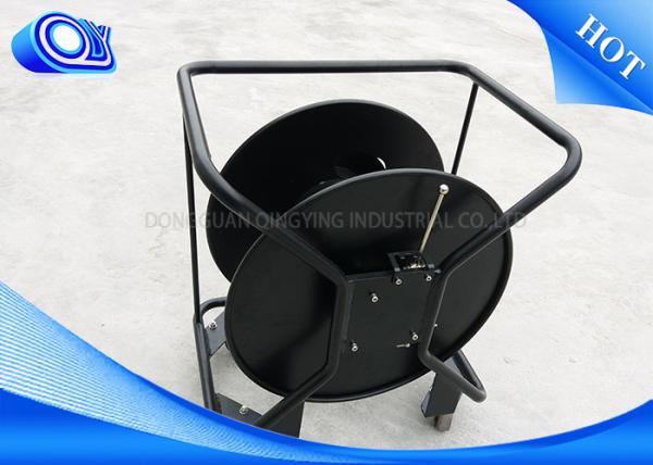 Non Armored / Armored Tactical Fiber Optic Cable Reel Black Color