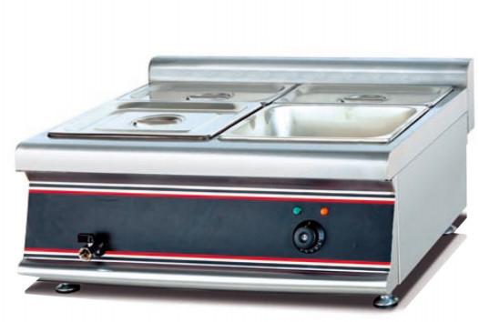 Restaurante Sopa Elétrica aquecedor Bain Marie 220-240V 50Hz 0°C~100°C Equipamento de cozinha de prata