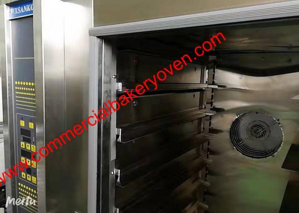 10 12 Trays Digital Control Bakery Convection Oven , Electric Hot Air Bread Oven