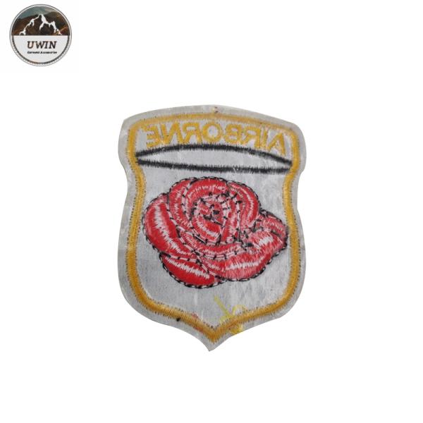 Army Green Custom Woven Patches / Iron On Uniform Patches Customized Logo