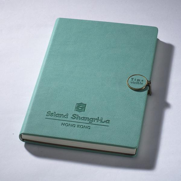 128гм Мат арт-бумага Интерьер Custom Luxury PU Leather Embossing Notebooks для офсетной печати CMYK