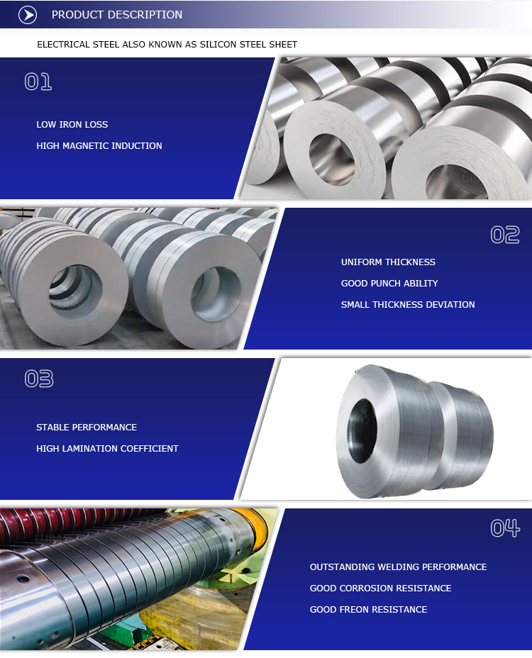 ASTM Standard High Grade Oriented Silicon Steel Coil для технологии холодной прокатки в хорошем состоянии