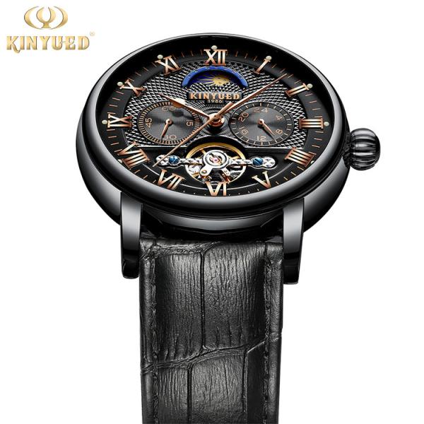 KINYUED 2019 Creative Automatic Men Watches Luxury Brand Moon Phase Mens Mechanical Watch