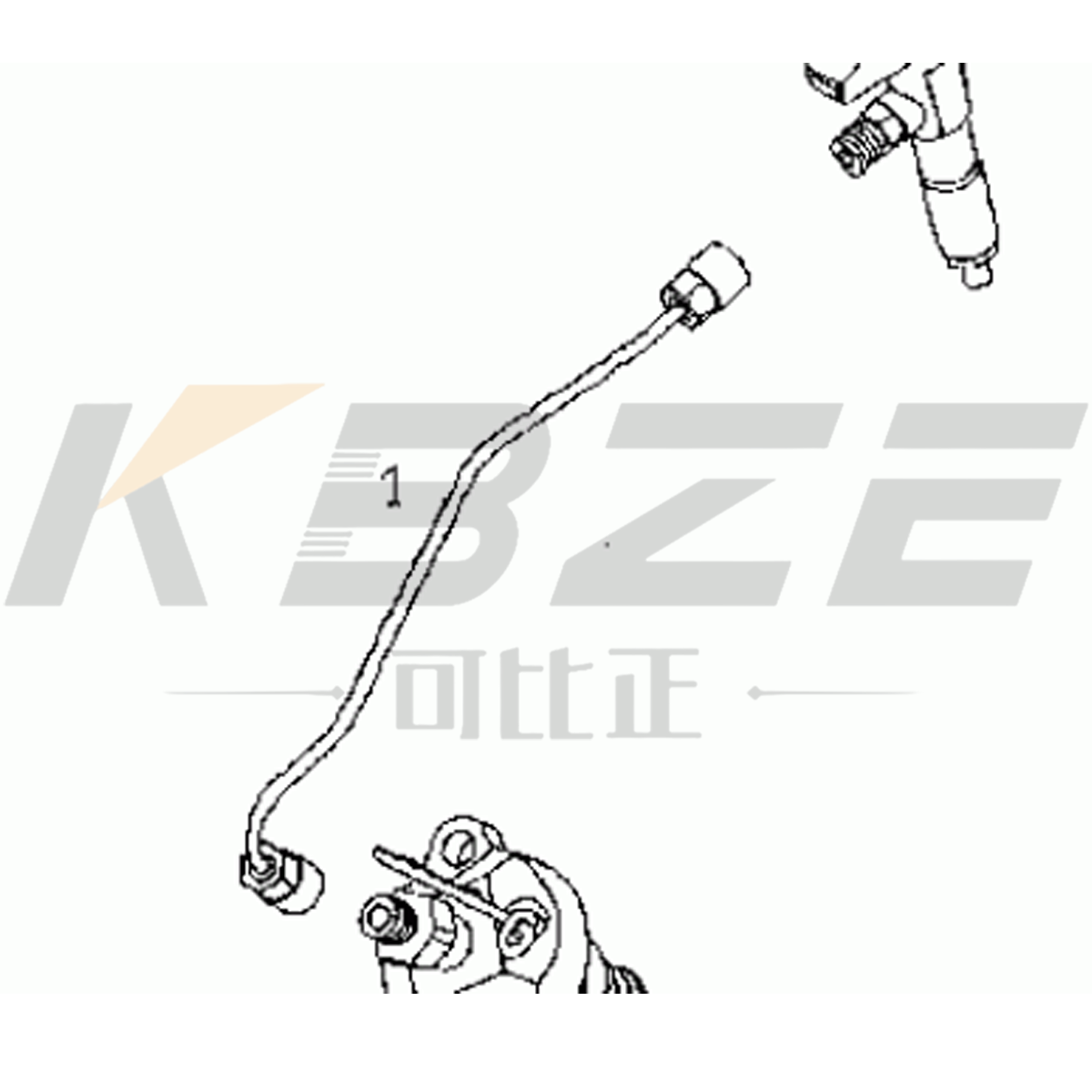 KBZE BRAND OEM 0210-9774 0417-6193 REPLACE DEUTZ F2L1011 BF3L1011 ENGINE FUEL PIPE