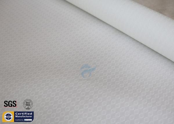 White Silicone Fiberglass Fabric Hot Ashes Protection BBQ Apron 260℃ 0.3MM