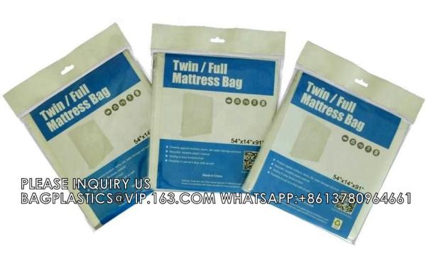 Queen Big Size Gusset Custom Polythene For Storage Plastic Furniture Matress King Size Mattress Bag For Quee