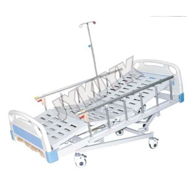 Lit d'hôpital réglable à basse altitude et amovible avec rails latéraux en aluminium