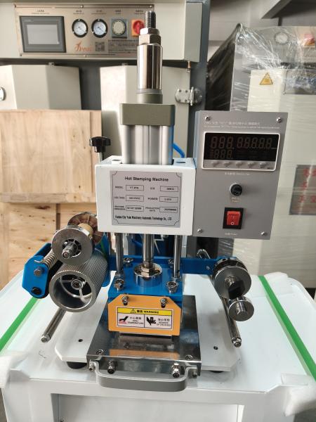 Hot Foil Stamping Machine Automatic Roll Paper Pneumatic Hot Stamping Machine Leather Embossing Logo Indentation Business Card Gift Box Plastic Wood Brande
