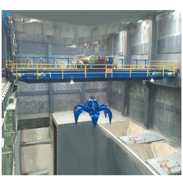 Heavy Duty Electric Double Beam Grab Overhead Bridge Crane