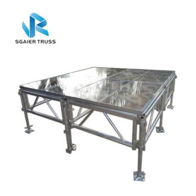 Swimming Pool Stage Equipment Transparent Acrylic Material For Wedding Shows