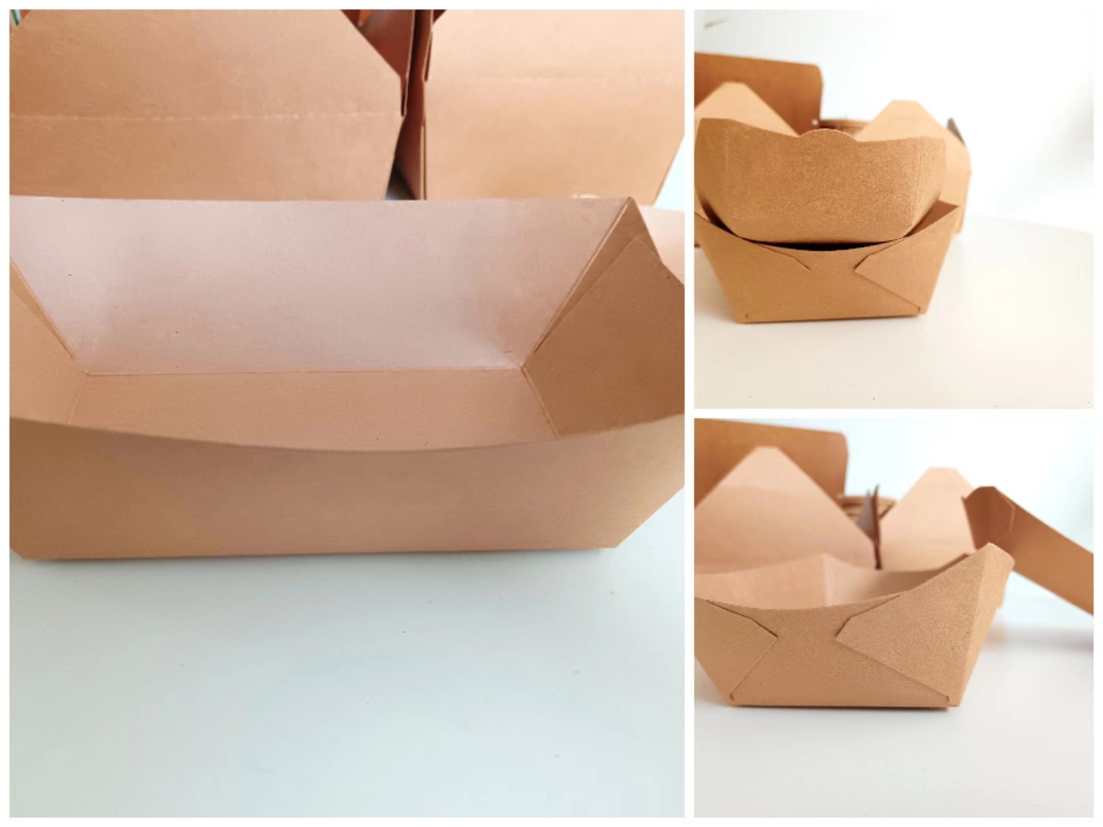 Convenient Return refunds Disposable Kraft Paper Fast Food Trays for French Fries