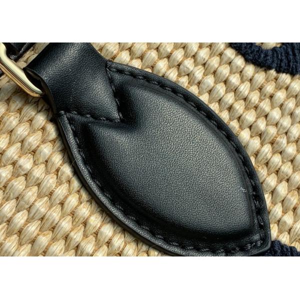 M57723 Monogram Raffia Woven And Monogram Giant Embroider LV Letters Tote Handbag