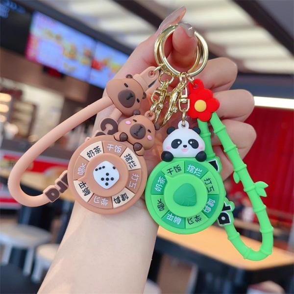 Каваи рюкзак сумка ручная сумочка ключевой цепочка чары с мультфильмом животных подвесок