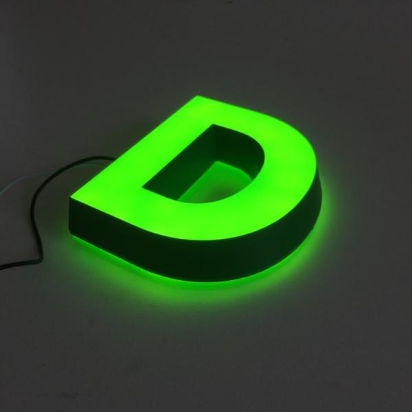 Letras acrílicas Logo Super Bright Outdoor Waterproof do diodo emissor de luz do grande alfabeto