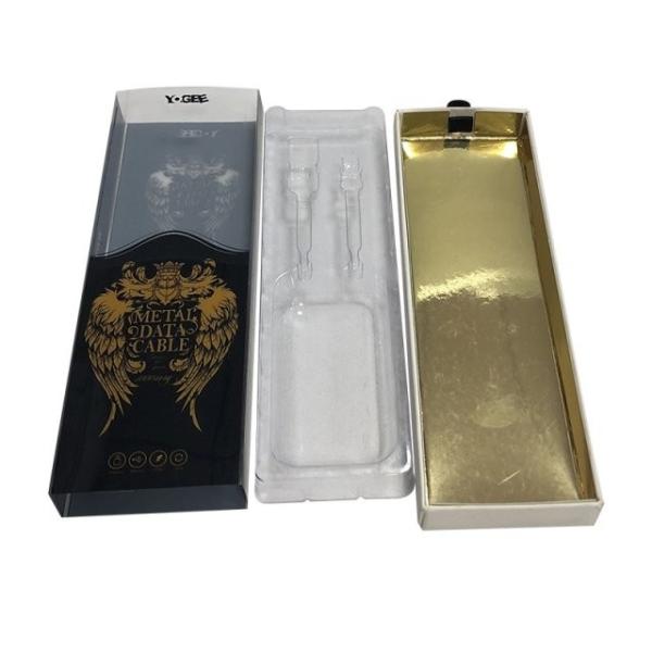 Коробка CMYK раковины ЛЮБИМЦА кабеля 0.50mm заряжателя пластиковая