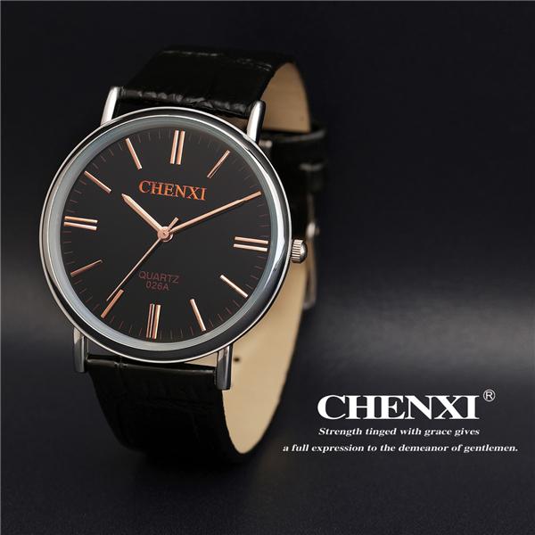 High Quality Top Brand Curren Stainless Steel Watches with Japan 2015 Movement Leather Watches Man