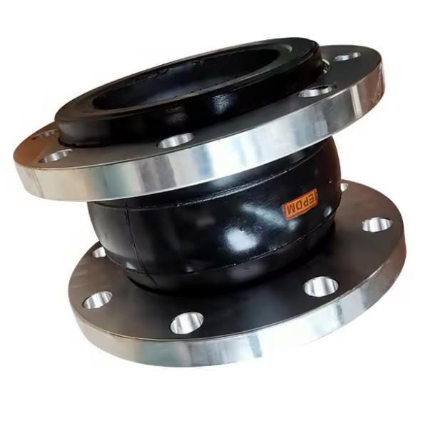 Pn16 Dn150 Single Sphere Flex Connector Galvanized CS Flanged Rubber Expansion Joint