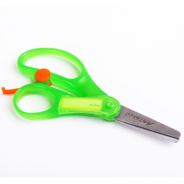 Wholesale high quality office and school customized carbon steel kid safety scissors