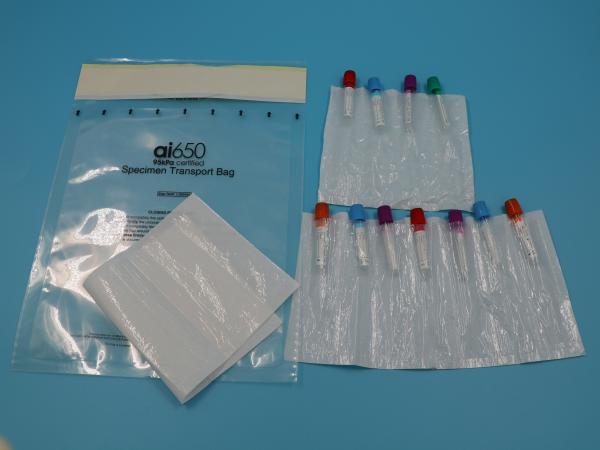 Sacos de 95 kPa Caixa de recolha de amostras de sangue de plástico Sacos de gelo médico reutilizáveis