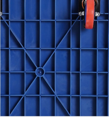 Промышленная тяжелая работа плоская ручная толкательная тележка складная корзина для склада