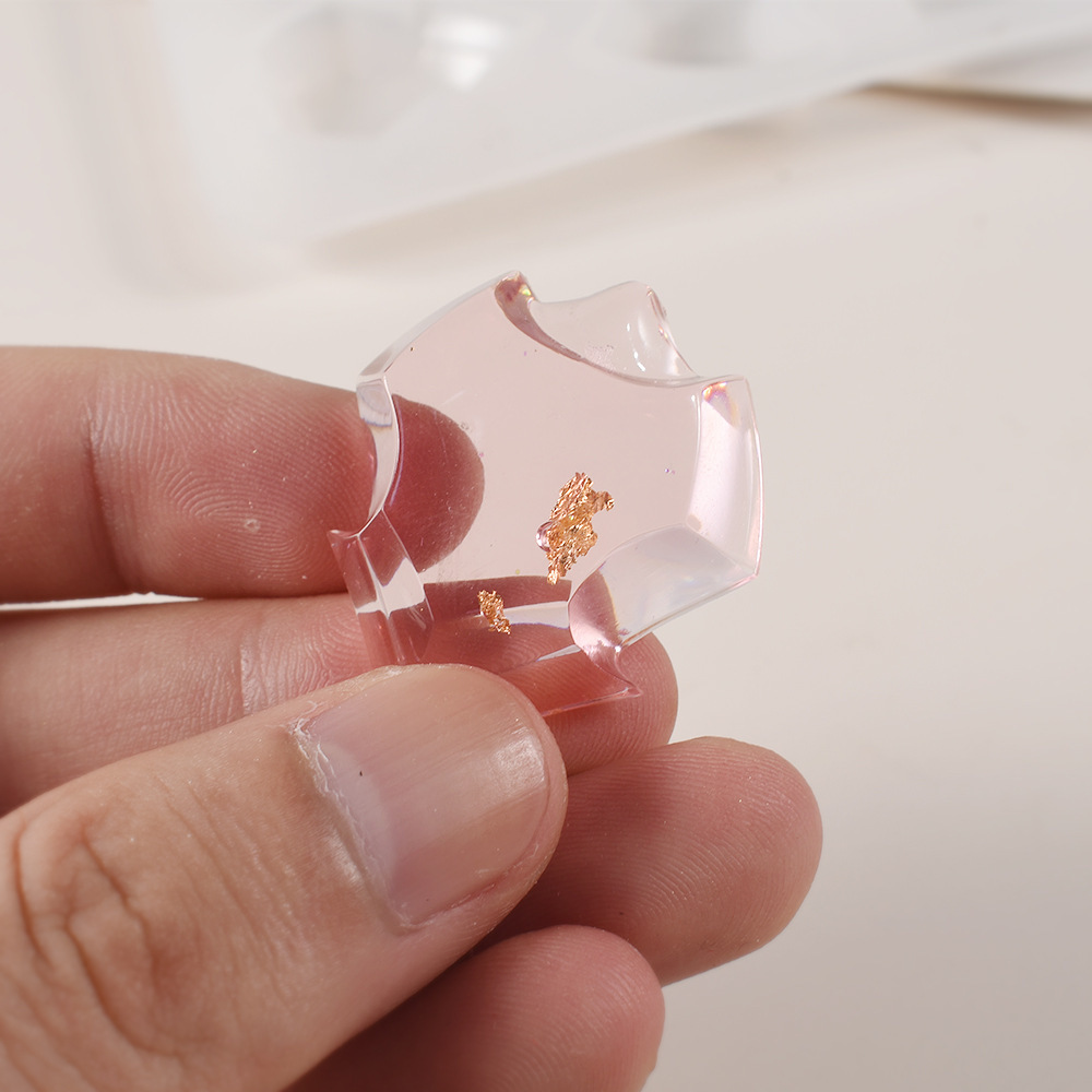 Crystal Dropper DIY Resin Irregular Mirror Gemstone Patch Pendant Jewelry Pendant Silicone Mold