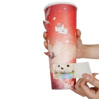 Coupe à thé au lait surprise écologique personnalisée mystérieuse boîte à cadeaux en papier avec couvercle