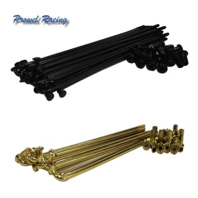 Stainless Steel Finish Inner Hex Head Spokes and Nipples for Off-Road Motorcycles