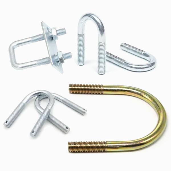 Chinese Fastener Manufacturer Accepting OEM ODM Gr4.8 8.8 10.9 12.9 Carbon Steel Hot Dip Galvanized HDG Dacromet U Bolts DIN3570