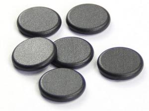 Black Coin 13.56 Mhz RFID Tags 125khz PVC Smart Rfid Tags For Access Control