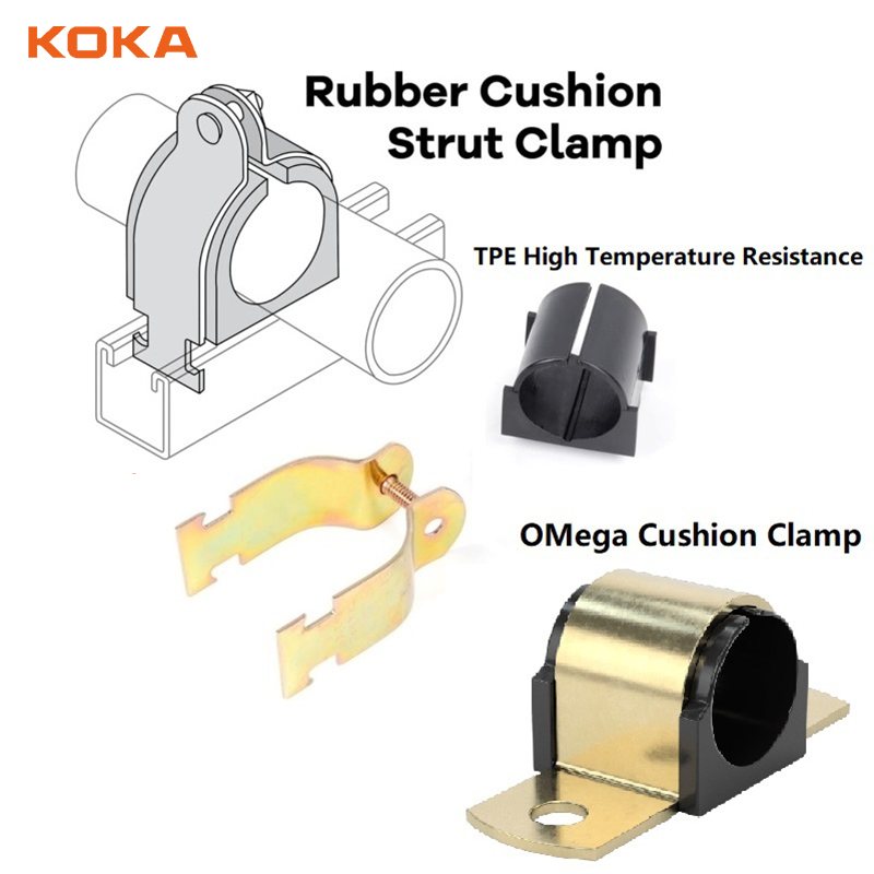 Pre-galvanized 1-1/2'' Strut Cushion Clamp for Pipe