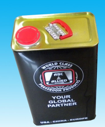 22L большое квадратное ведро ведра масла жестяной коробки CMYK химическое